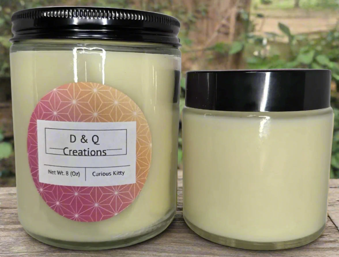 Curious Kitty handmade soy candles