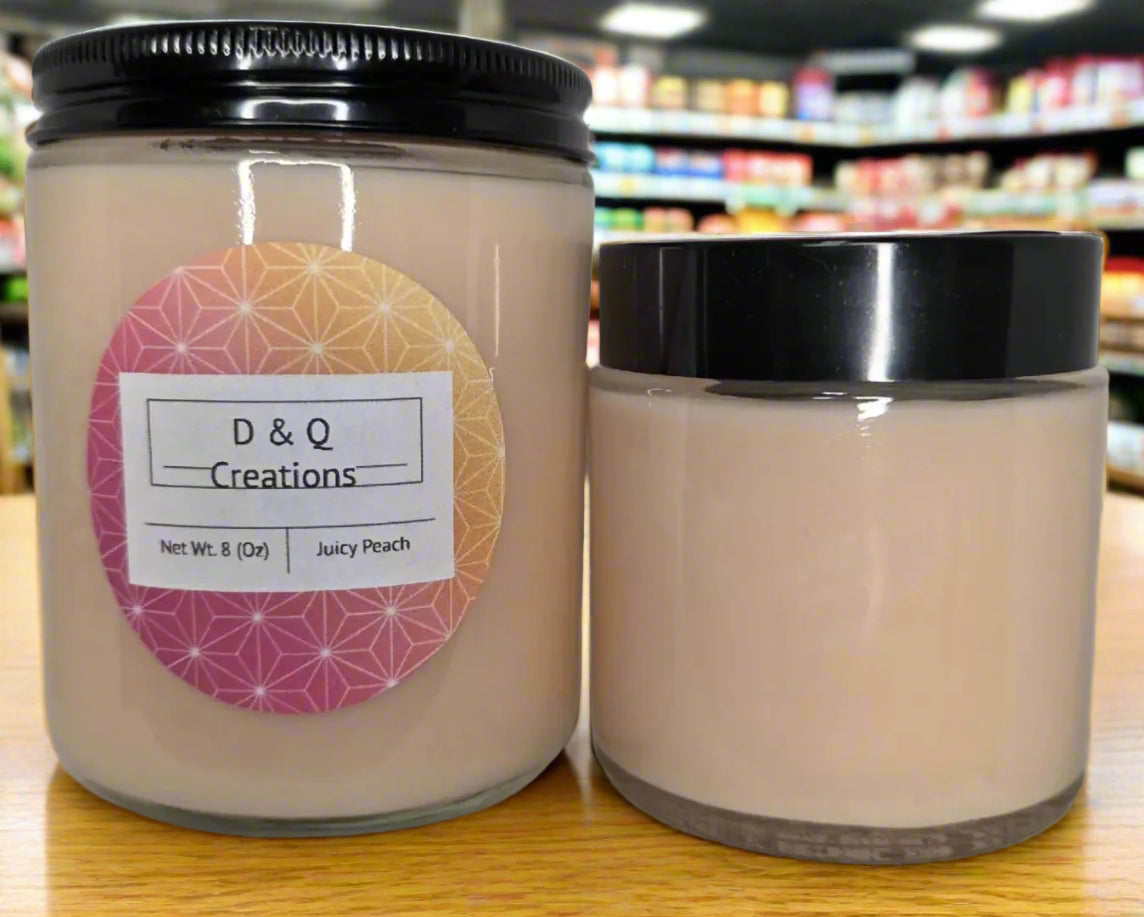 Juicy Peach handmade soy candles